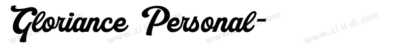 Gloriance Personal字体转换